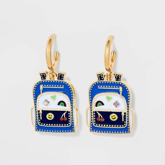 SUGARFIX by BaubleBar 'Packed and Prepped' Statement Earrings - Blue - Picture 3 of 3